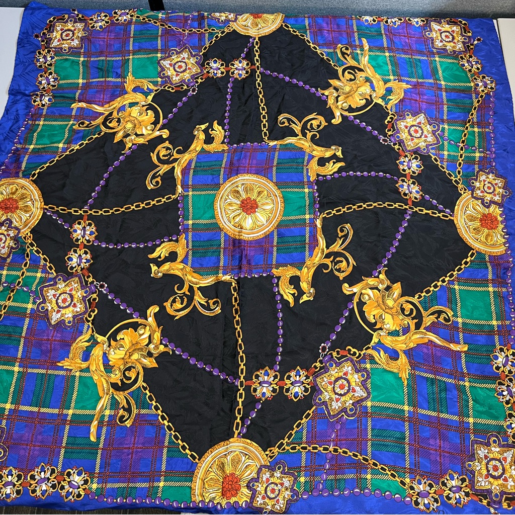 Vintage Pierre Cardin 100 Silk Scarf